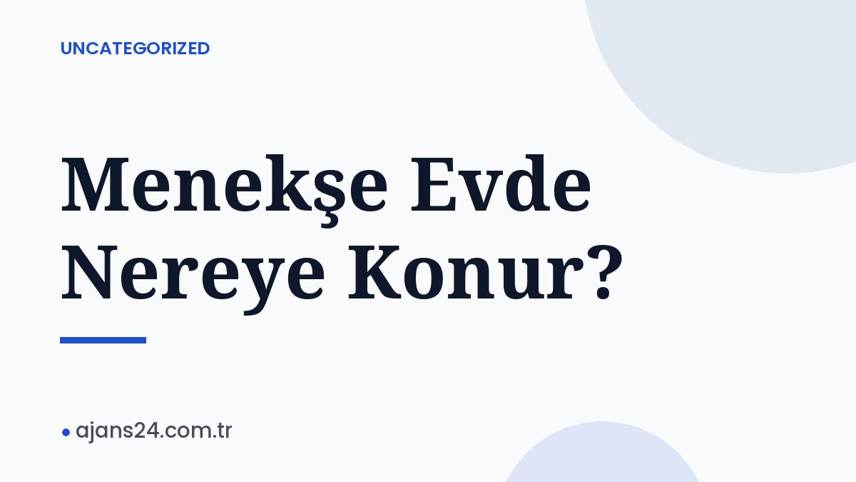 Menekşe Evde Nereye Konur?